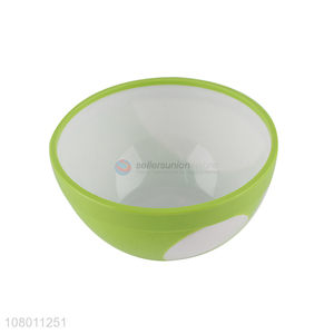 Factory wholesale green plastic bowl kitchen rice bowl