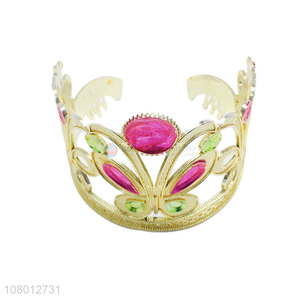 New arrival delicate girls plastic tiaras for gifts
