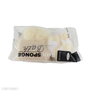 High quality soft shower body <em>bath</em> sponge <em>set</em> wholesale