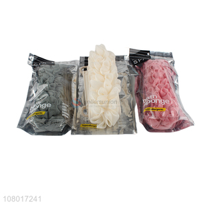 Factory price durable soft household bath sponge mesh belt