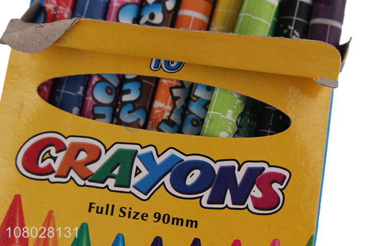 Low price 10pieces durable crayons set for school students