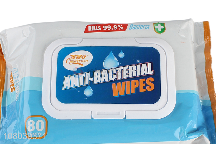 Best Selling 80 Wipes Anti-Bacterial Wipes Cleaning Wipes