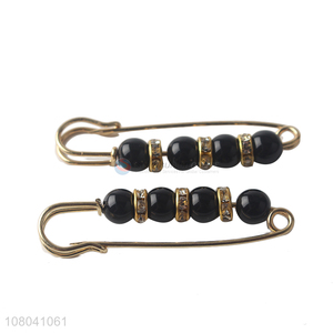 Hot sale black ladies brooch jewelry for clothes accessories