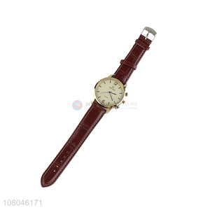Wholesale popular women watch pu leather strap quartz watches