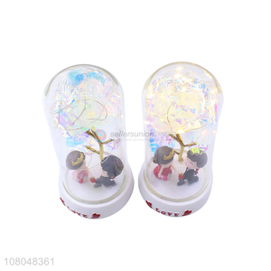 Yiwu Supplier Glass Butterfly Lantern for Valentine's Day