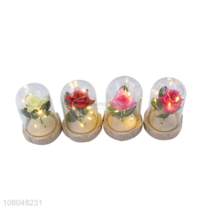 High quality multicolor glass butterfly Chinese rose lights