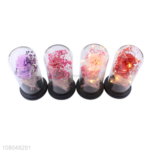 Good wholesale price multicolor glass butterfly rose lamp