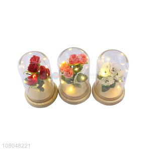 Good price multicolor glass butterfly rose lamp wholesale