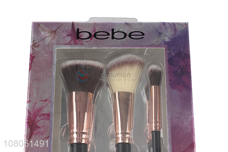 Private label makeup brush set flat top foundation brush blush blender brush