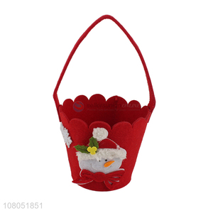 Best price eco-friendly felt bag candy storage bag for christmas