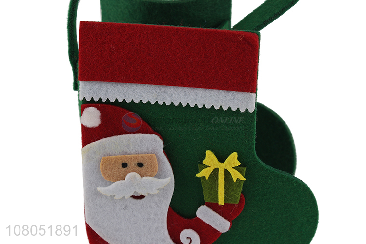 Wholesale from china christmas sock candy storage bag