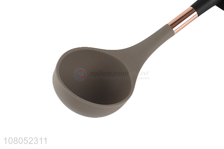 Top product non-stick kitchen cookware silicone soup ladle custom serving ladle