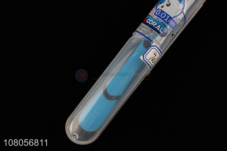 Yiwu wholesale blue plastic household travel adult toothbrush