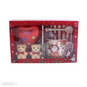 Wholesale Fashion Gift Ceramic Cup With Spoon And Bear