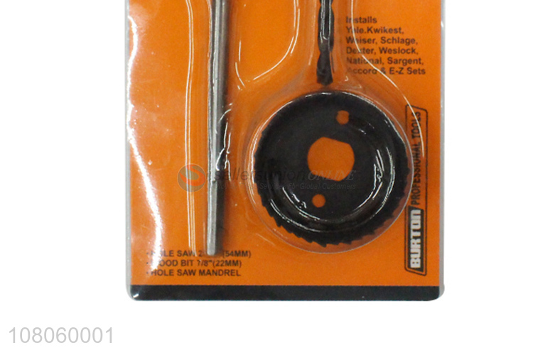 Good quality 3 pieces wood hole saw set for lock installation kit