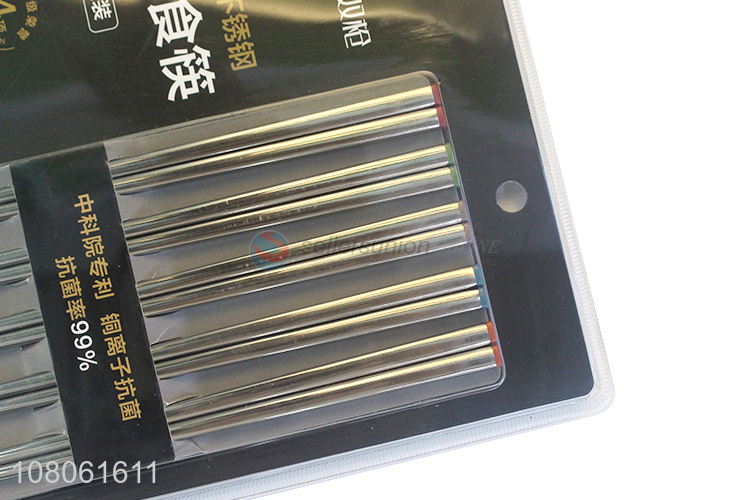 Hot Selling Antibacterial Stainless Steel Chopsticks Set