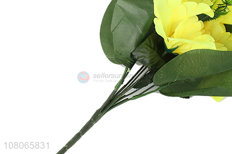 Most popular yellow artificial flower fake flower wholesale
