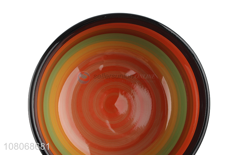 Fashion Colorful Ceramic Bowl Rice Bowl Round Bowl