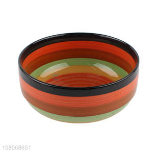 Good Quality Round Ceramic Bowl Soup Bowl For Home