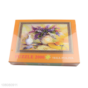 Good quality children paper oil printing puzzle for sale