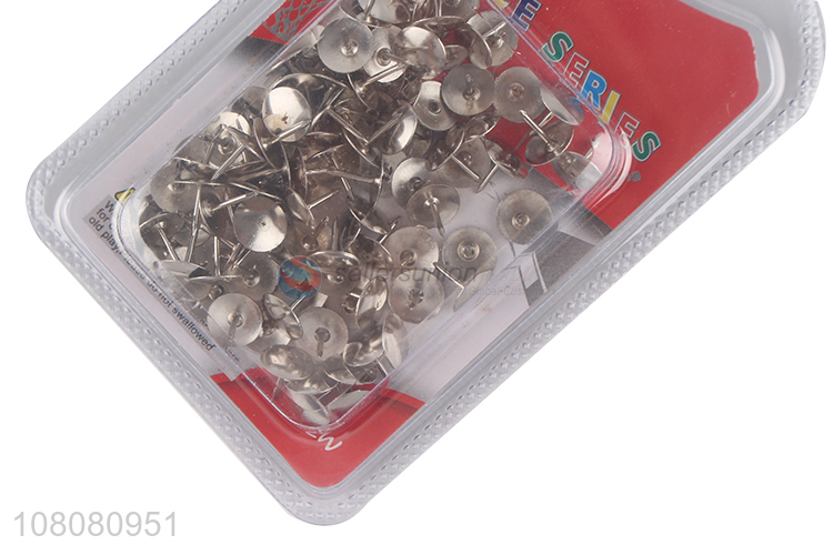 Hot selling silver push pins thumbtacks low carbon steel pushpins wholesale