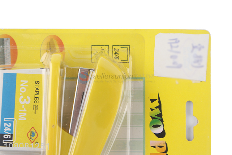 Wholesale 15 sheet capacity 24/6 large desktop stapler set for students