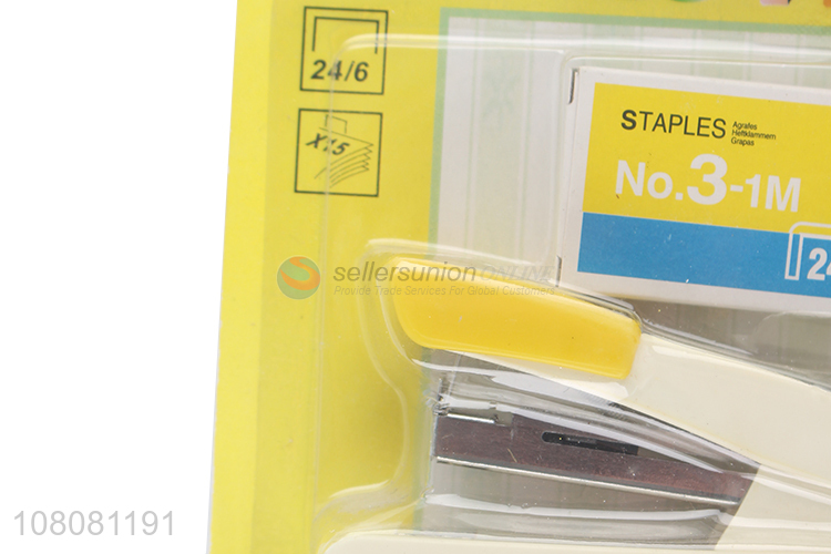 Good quality 15 sheet capacity 24/6 staplers set large desktop stapler set