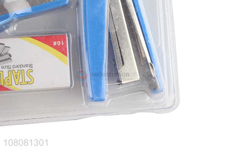 Wholesale stationery 10# stapler set with stapler, remover and 1000 staples