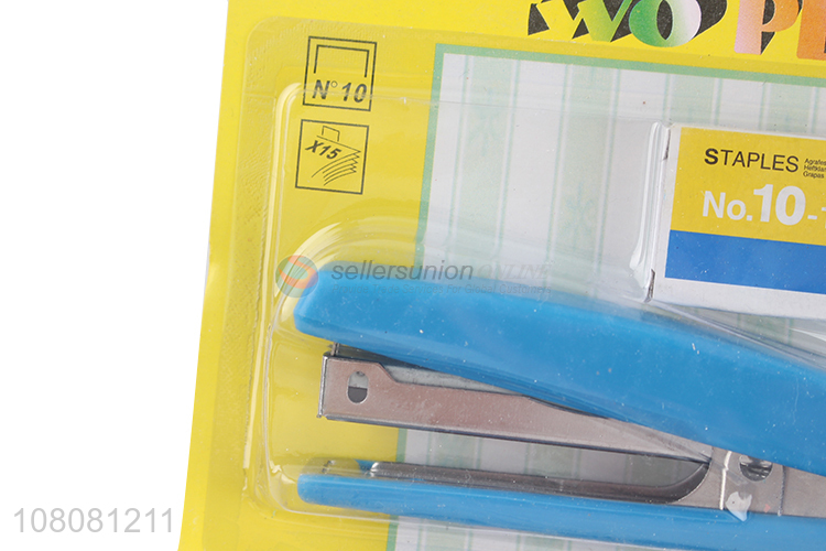 Low price 15 sheet capacity 10# staplers set for home office school use