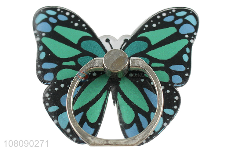 China products butterfly acrylic finger ring cellphone holder