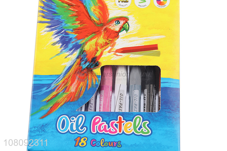 China factory 18colors painting tools oil pastels crayons