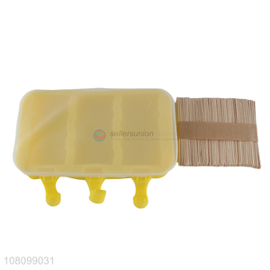 High Quality Silicone Ice Cream Mould With Popsicle Sticks Set