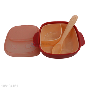 Good Quality Portable Sealed Baby Food Bowl With Spoon