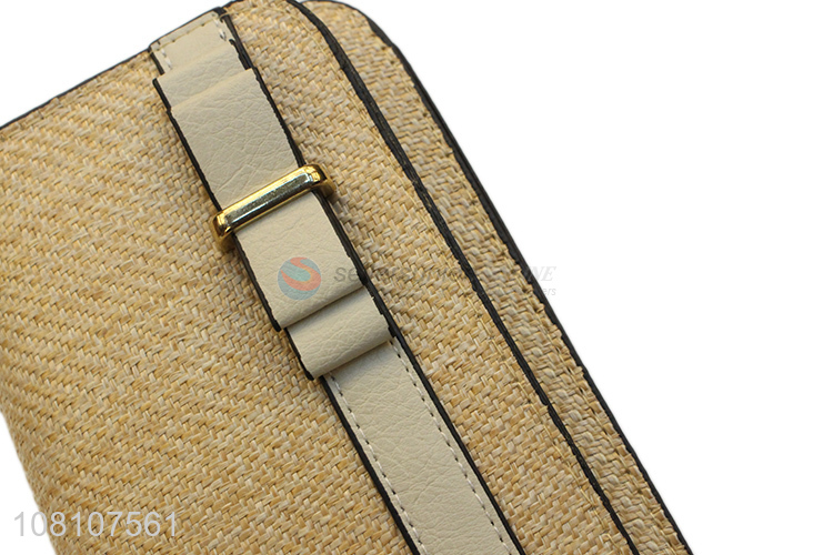 Top Quality Straw Pu Leather Shoulder Bag Crossbody Bag