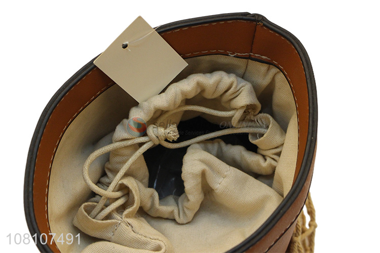New Design Cord String Bag Pu Hand Bag Fashion Beach Bag