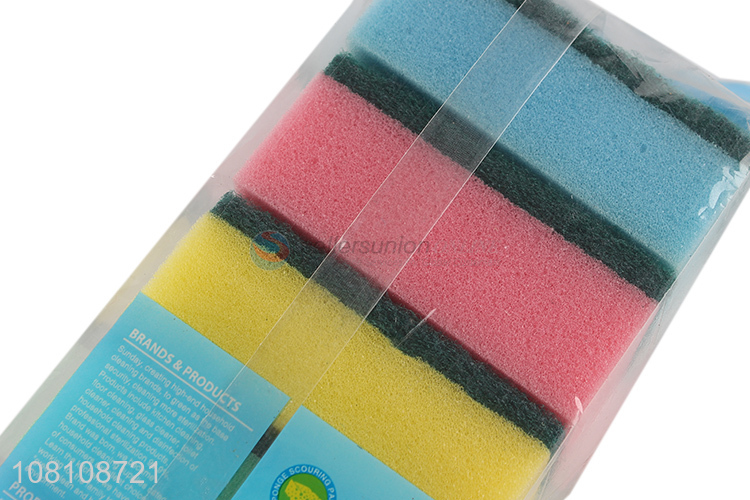 High quality kitchen thicken sponge scouring pad for sale