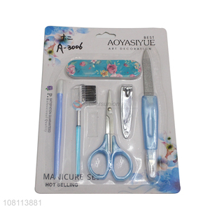Factory price durable nail polishing care manicure set