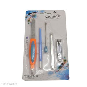 Top sale reusable nail care manicure set with high quality