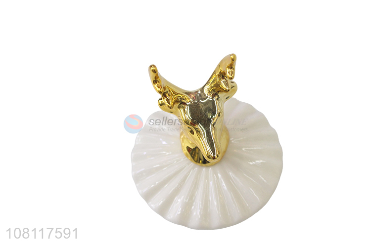 New hot sale ceramic jewelry case animal design jewelry box