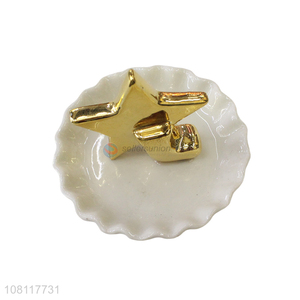 High quality ceramic jewelry dish ring holder trinket tray