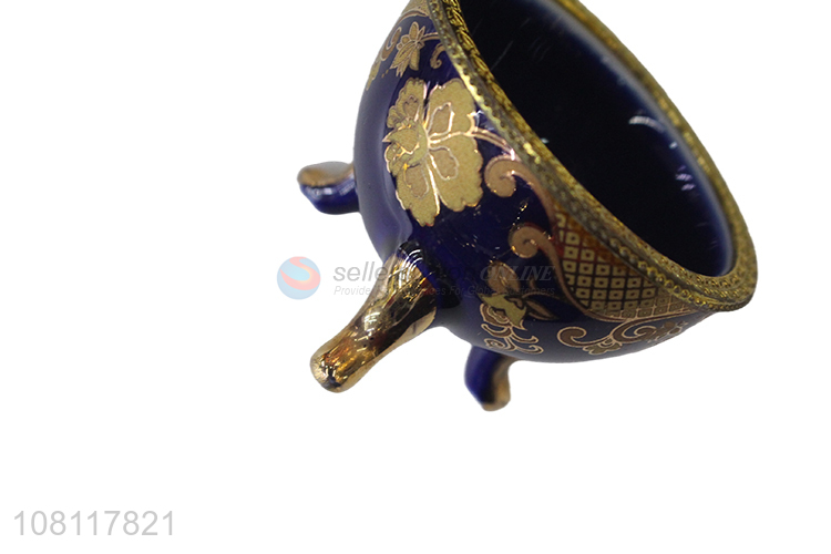 Online wholesale ceramic egg shape jewelry box home ornaments