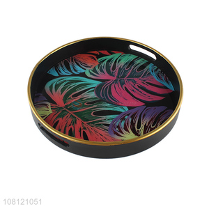 Hot Selling Round Serving Tray Popular Coffee Tray