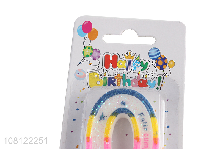China factory colourful eco-friendly birthday number digital candle