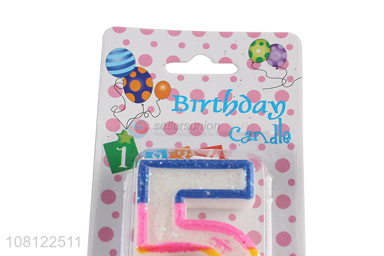 Factory wholesale cute design party cake number candles
