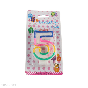 Factory wholesale cute design party cake number candles