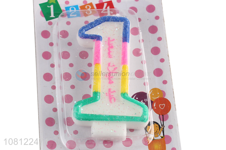 Latest products decorative cake accessories number candles