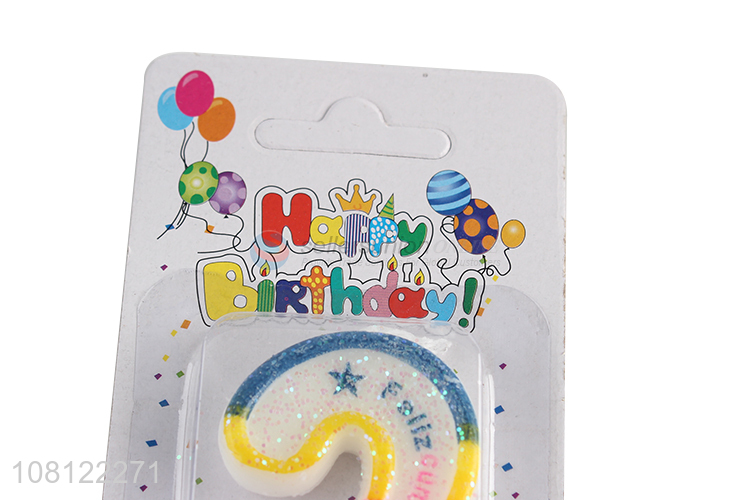 Yiwu products cute children birthday digital candle for decoration