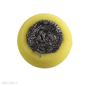 New design sponge metal cleaning ball dishes scourer for kitchen