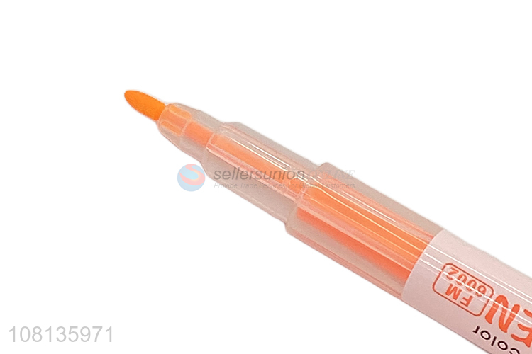 Good Quality 6 Pieces Double Head Fluorescent Pen Set
