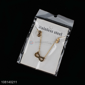 Factory supply stainless steel necklace ear studs set for sale